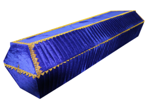 Гроб атлас синий